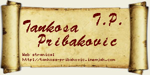 Tankosa Pribaković vizit kartica